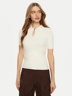 Swetry damskie - Guess Sweter W5RR10 Z2Y72 Écru Regular Fit - miniaturka - grafika 1