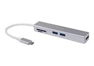 Stacje dokujące i replikatory portów - Equip 133480 stacja dokująca USB 3.2 Gen 1 (3.1 Gen 1) Type-C Srebrny - miniaturka - grafika 1