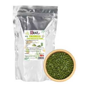 Chlorella 2000 tabletek 500g - Rzucanie palenia - miniaturka - grafika 1