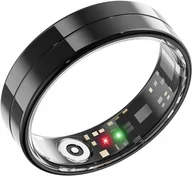 Smartband - Smart Ring 2025 Nowy ultracienki 24/7 tętno SpO2 sen temp. Czarny ROZM.9 - miniaturka - grafika 1