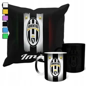 Gadżety dla niej i dla niego - ZESTAW KUBEK MAGICZNY + POSZEWKA Z PODUSZKĄ- JUVENTUS KLUBY PIŁKA + IMIĘ - miniaturka - grafika 1