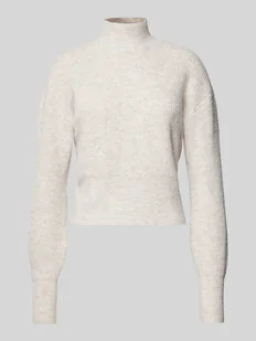 Sweter z dzianiny ze stójką model ‘NELLA’ - Swetry damskie - miniaturka - grafika 1
