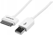 Kable USB - Kabel USB StarTech USB-A - Apple 30-Pin 1 m Biały USB2ADC1M - miniaturka - grafika 1