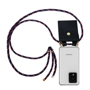 Łańcuszek Pokrowiec Do Samsung Galaxy S20 ULTRA w NIEBIESKO CZERWONO BIAŁY W KROPKI Etui Obudowa Case Cover Ochronny Cadorabo - Etui i futerały do telefonów - miniaturka - grafika 1