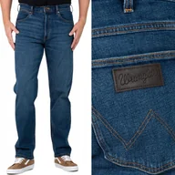 Spodnie męskie - Wrangler FRONTIER RELAXED Louie Louie LUŹNE PROSTE CIEMNY DżINS W33 L34 - miniaturka - grafika 1