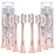 Końcówki do szczoteczek elektrycznych - 8x Końcówki do szczoteczki Soocas X3 X3u X5 białe 8 sztuk ZAPAS KOŃCÓWKA Reptila - miniaturka - grafika 1