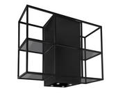 Okapy kuchenne - Nortberg Quadro Cage Central Glass 120 Black Matt - miniaturka - grafika 1