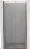 Ścianki i drzwi prysznicowe - Mexen Velar L drzwi prysznicowe rozsuwane 100 cm, transparent, miedź szczotkowana - 871-100-003-01-65 - miniaturka - grafika 1