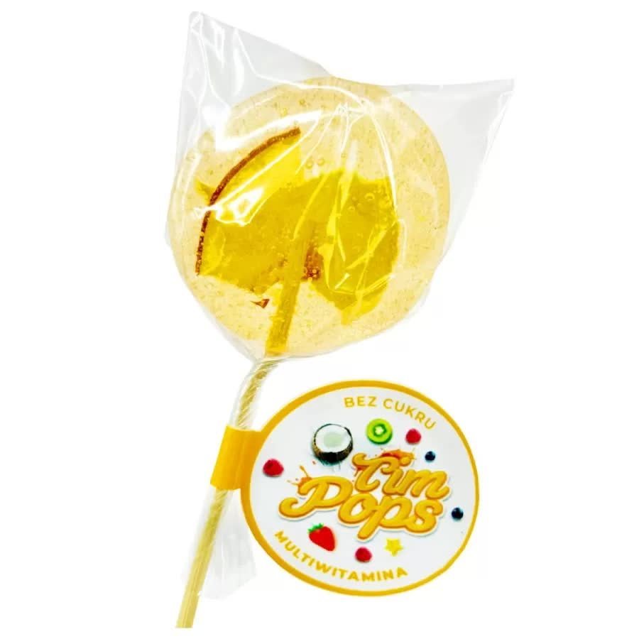 Lizak o Smaku Melonowym bez Dodatku Cukru, 18g