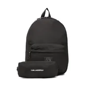Plecaki - Plecak KARL LAGERFELD Z20093 Black 09B - miniaturka - grafika 1