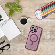 Etui i futerały do telefonów - Futerał VARIETE MAG COVER kompatybilny z MagSafe do IPHONE 17 PRO fioletowy - miniaturka - grafika 1