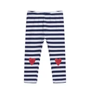 Spodenki dla niemowląt - Legginsy dla dziecka do 2 lat, z sercami na kolanach, w paski - miniaturka - grafika 1