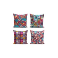 Poszewki na poduszki - Zestaw 4 poszewek na poduszkę Minimalist Cushion Covers Fearie, 45x45 cm - miniaturka - grafika 1