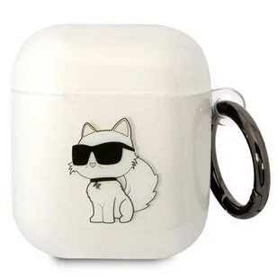 Karl Lagerfeld KLA2HNCHTCT Airpods 1/2 cover transparent Ikonik Choupette - Akcesoria do słuchawek - miniaturka - grafika 1