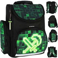 Plecaki szkolne i tornistry - Starpak Tornister Szkolny Pixel Green 533138 - miniaturka - grafika 1