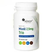 Suplementy naturalne - MedicaLine ALINESS Miedź trio 2,5 mg 100 tabl - miniaturka - grafika 1