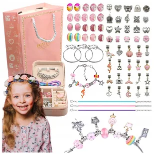 Zestaw Do Robienia Bransoletek I Naszyjników Diy Charms Biżuteri Koraliki - Prace ręczne dla dzieci Zestaw Do Robienia Bransoletek I Naszyjników Diy Charms Biżuteri Koraliki - Prace ręczne dla dzieci - miniaturka - grafika 1