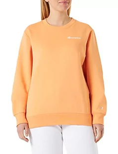 Champion Damska bluza z okrągłym dekoltem Legacy American Classics Powerblend z małym logo, pomarańczowa, L - Bluzy damskie - miniaturka - grafika 1