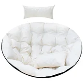 Poduszki ogrodowe - Poduszka Premium Na Huśtawkę Wiszącą Kokon Gniazdo Fotel - Jasny Beż - miniaturka - grafika 1