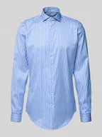 Koszule męskie - Koszula biznesowa o kroju slim fit z kołnierzykiem typu cutaway - miniaturka - grafika 1