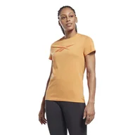 Koszulki i topy damskie - Damska Koszulka z krótkim rękawem REEBOK VECTOR GRAPHIC TEE HT2401 – Pomarańczowy - miniaturka - grafika 1