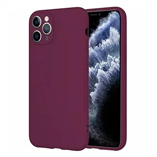 Miękkie etui z TPU kompatybilne z iPhone 13 Pro Max, odporne na wstrząsy, etui na telefon z miękką wyściółką z mikrofibry, odporne na plamy i przyjazne dla skóry, czerwone wino - Etui i futerały do telefonów - miniaturka - grafika 1