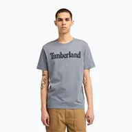 Koszulki męskie - Koszulka męska Timberland Tfo Wordmark Logo folkstone grey - miniaturka - grafika 1