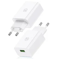 Ładowarki do telefonów - Ładowarka sieciowa USAMS SCXLTZ01 18W Biały - miniaturka - grafika 1