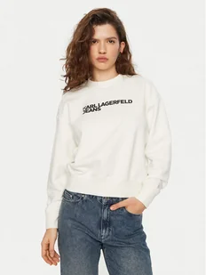 Karl Lagerfeld Jeans Bluza A1W20005 Biały Regular Fit - Bluzy damskie - miniaturka - grafika 1