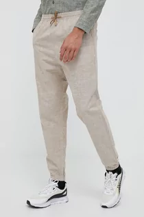 Spodnie męskie - Jack Wolfskin spodnie męskie kolor beżowy - grafika 1