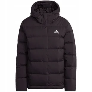 Kurtka damska adidas Helionic Hooded Down czarna HG8747 M - Kurtki damskie - miniaturka - grafika 1