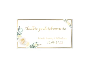Naklejki personalizowane na pudełka na ciasto z kwiatkiem - 30 szt. - Gadżety na imprezę Naklejki personalizowane na pudełka na ciasto z kwiatkiem - 30 szt. - Gadżety na imprezę - miniaturka - grafika 1