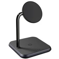 Ładowarki do telefonów - Bezprzewodowa ładowarka ZENS Aluminium 3 in 1 Magnetic Wireless (ZEDC19B) Czarna - miniaturka - grafika 1