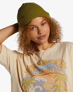 BILLABONG Czapka damska zielona 1SZ - Czapki damskie - miniaturka - grafika 1