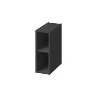 Szafki łazienkowe - Szafka łazienkowa pod blat otwarta Cersanit Larga 20 cm antracyt S164-043 - miniaturka - grafika 1