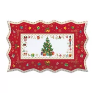 Miski i półmiski - Easy life Półmisek Porcelanowy Magic X-Mass Balls Czerwony 35 X 23 Cm Wh - miniaturka - grafika 1