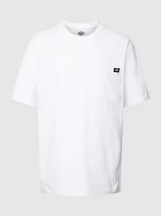 T-shirt z czystej bawełny z detalem z logo model ‘PORTERDALE’ - Koszulki męskie - miniaturka - grafika 1