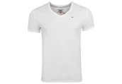 Koszulki męskie - Tommy Hilfiger Koszulka Męska T-Shirt Tjm Original Jersey V Neck Tee White Dm0Dm04410 100 S - miniaturka - grafika 1