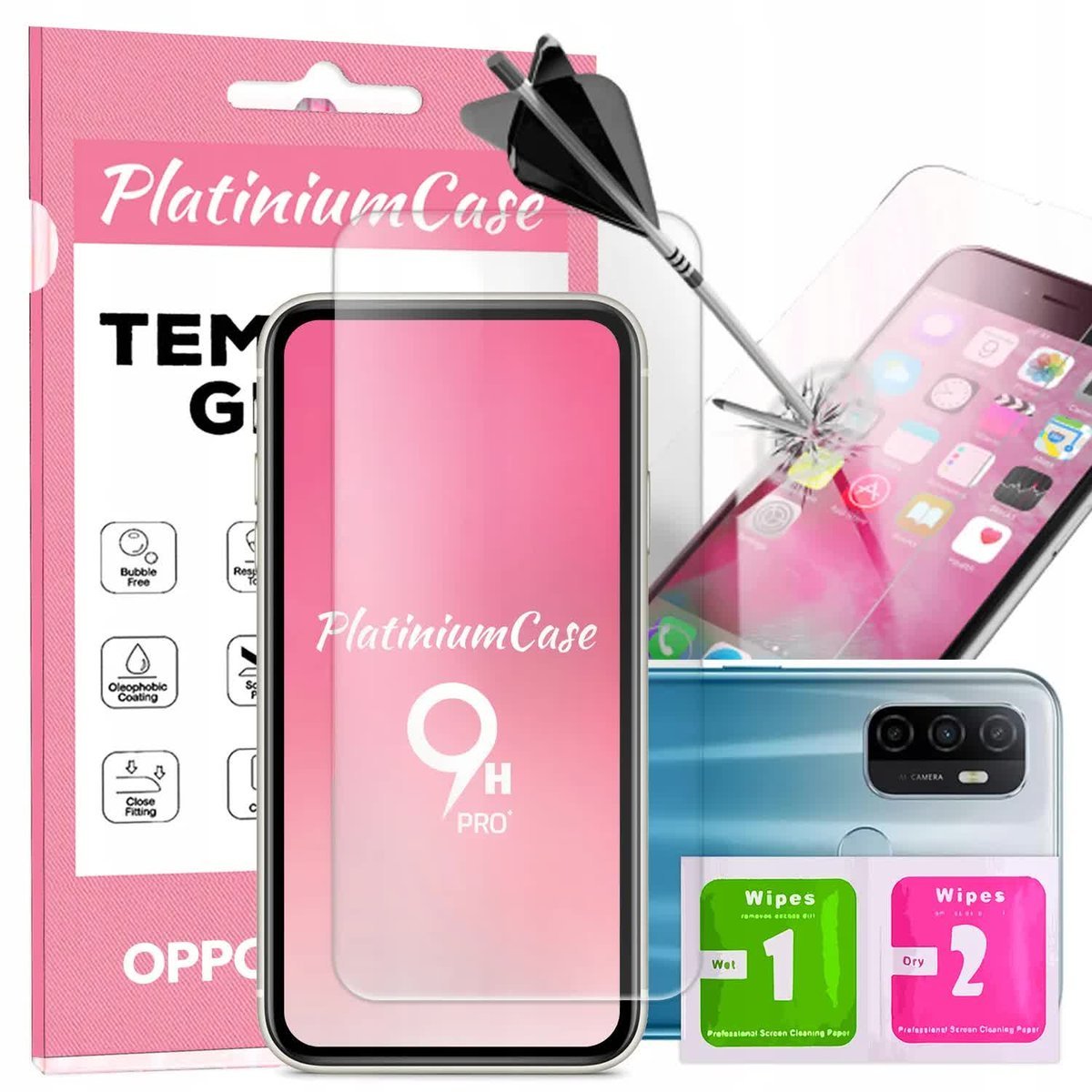 Szkło hartowane 9H szybka ochronna do OPPO A32