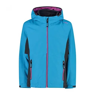 CMP - Kid G Jacket Fix Hood Detachble Inn.Jacket, Girl, Turchese, 116 - Kurtki i płaszcze dla dziewczynek - miniaturka - grafika 1