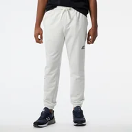 Spodnie męskie - Męskie Spodnie NEW BALANCE NB ESSENTIALS MAGNIFY FLEECE JOGGER NBMP23504SAH – Biały - miniaturka - grafika 1