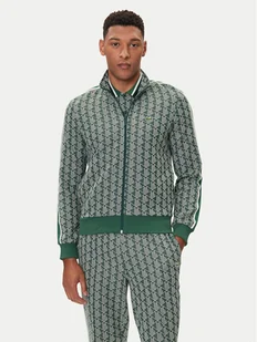 Lacoste Bluza SH1368 Zielony Regular Fit - Bluzy męskie - miniaturka - grafika 1