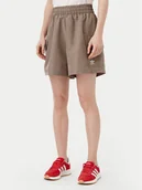 Spodenki damskie - adidas Szorty sportowe Essentials Woven JD0790 Beżowy Loose Fit - miniaturka - grafika 1