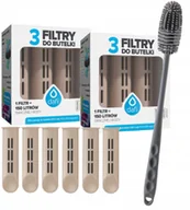 Wkłady filtrujące - 6 wkładów filtrujących do butelki Dafi cappucino + szczoteczka do mycia - miniaturka - grafika 1