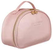 Kosmetyczki, organizery i kuferki - Kosmetyczka damska ze skóry ekologicznej Peterson, różowy - miniaturka - grafika 1