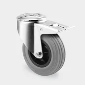 Pozostałe wyposażenie warsztatu - TENTE Koła przemysłowe z maksymalnym obciążeniem 70-205 kg, szara guma 3477PIR080P30 - miniaturka - grafika 1