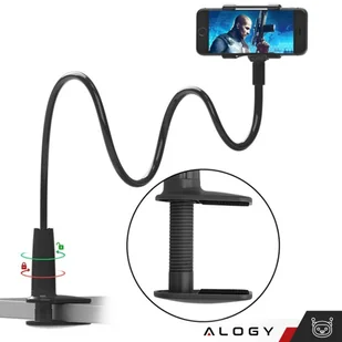 Uchwyt giętki na telefon Alogy Flexible Arm Phone Holder do biurka blatu elastyczne ramię Czarny - Pozostałe akcesoria do telefonów - miniaturka - grafika 9