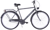 Rowery - Kozbike, Rower Miejski, Denver 28 21", 3S, grafitowy, męski - miniaturka - grafika 1