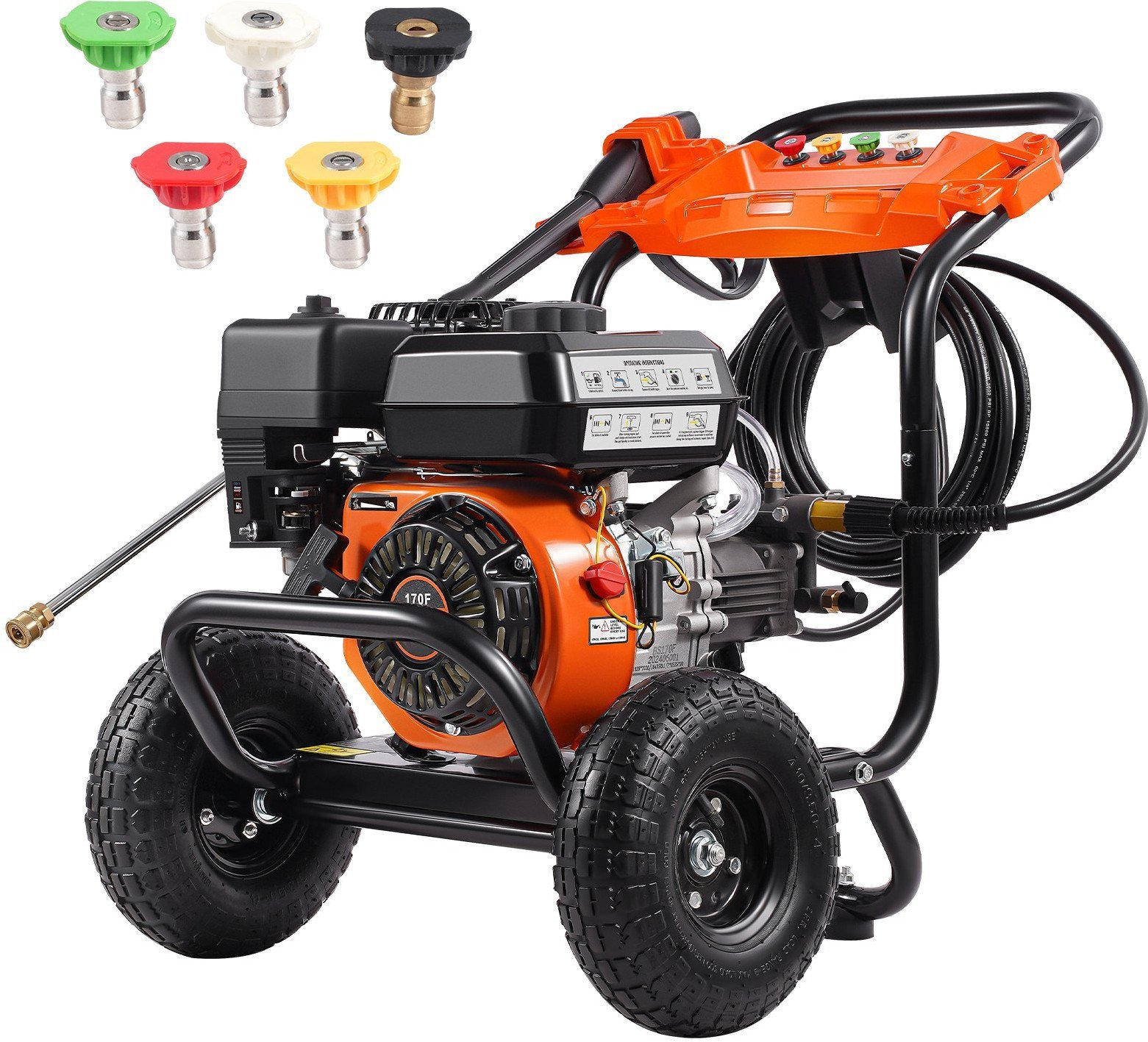 VEVOR Gazowa Myjka Ciśnieniowa 3500 PSI 10 L/min