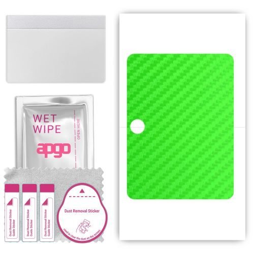 folia naklejka skórka strukturalna na TYŁ do OnePlus Pad Go - Carbon Zielony - apgo SKINS